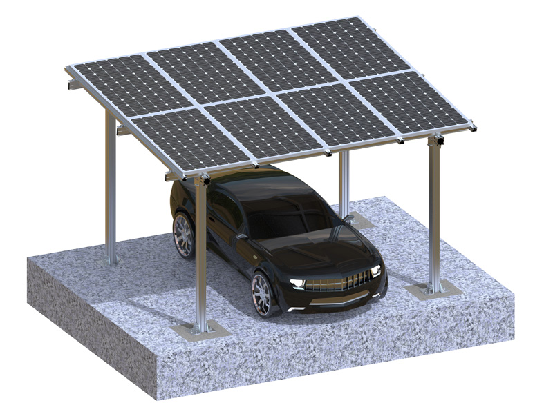 Carport Ground Solar Mounting System