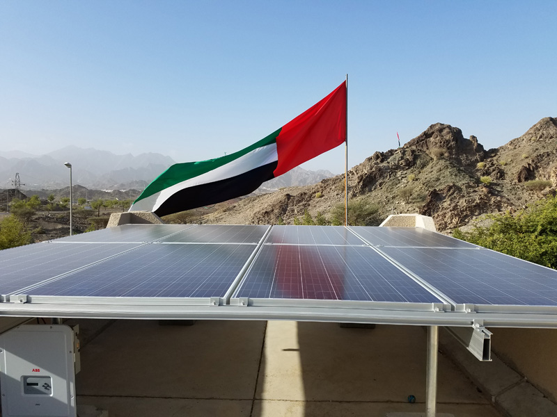 Estrutura de montagem solar 4.4KW-Abu Dhabi