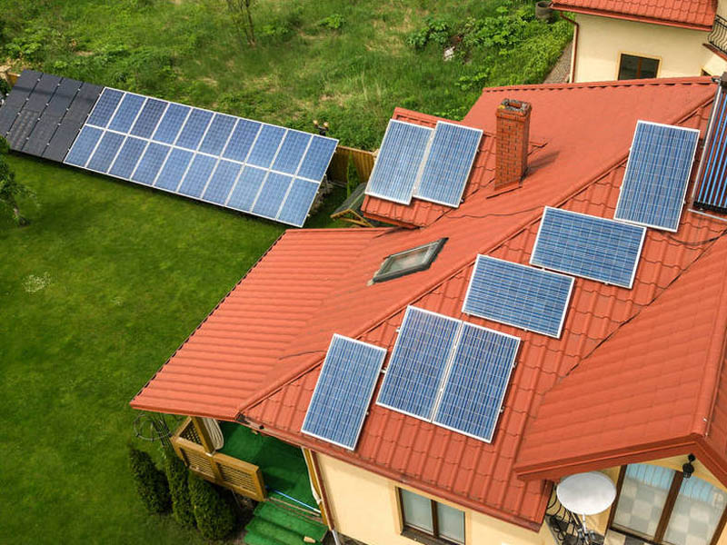 Estrutura de montagem solar para telhado de telhas de 8,5KW