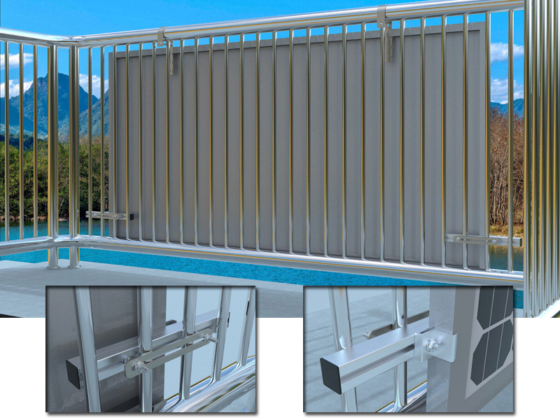 Easy Installation Solar Balcony Brackets
