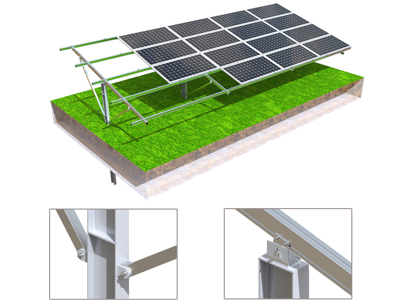 Steel Solar Ground Mounting System