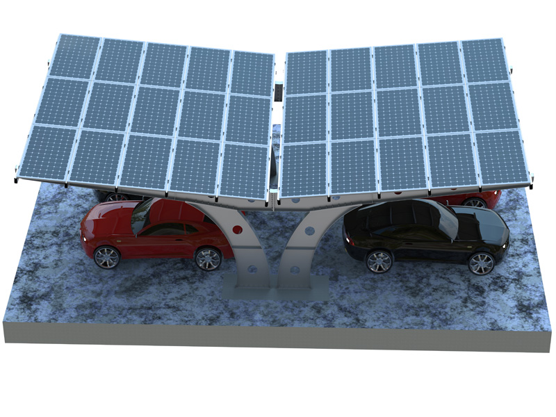 Carport solar em balanço de aço OEM para uso comercial e residencial